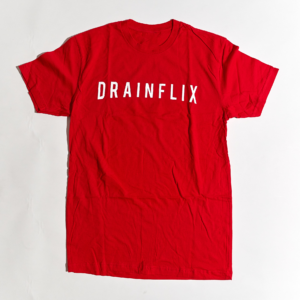 Red Drainflix Classic (Slim Logo)