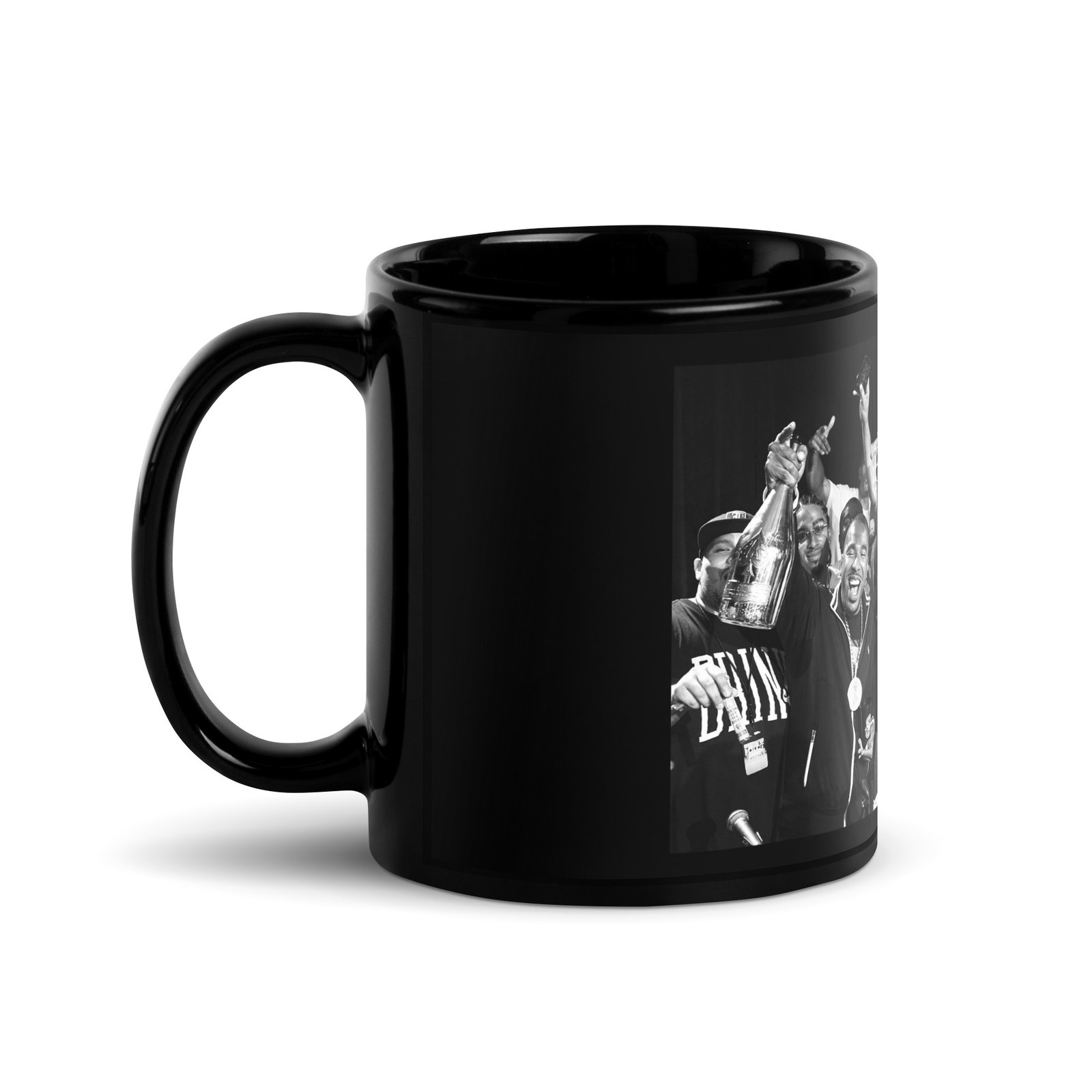 DC x Nas Celebration Black Glossy Mug - Image 2