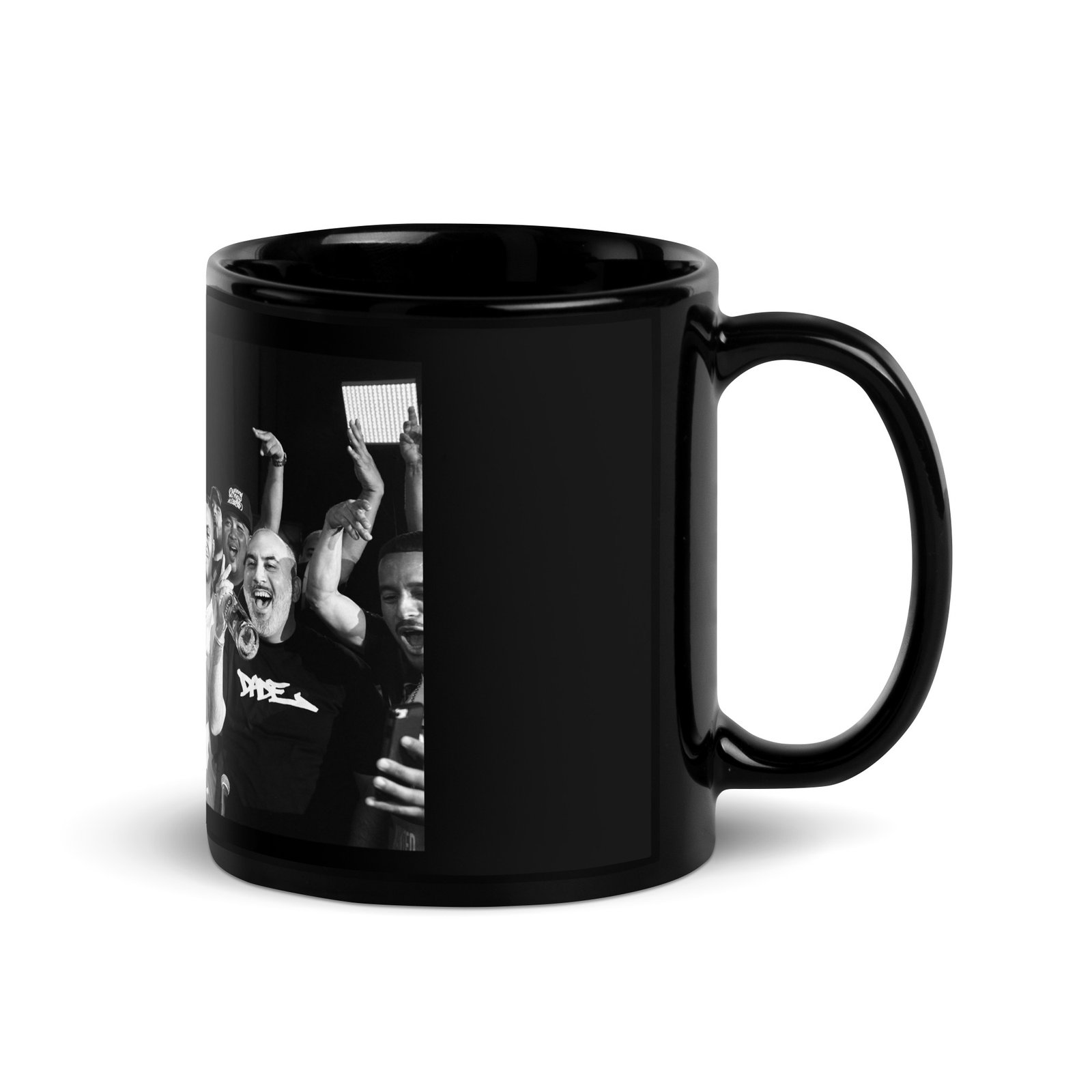 DC x Nas Celebration Black Glossy Mug - Image 3